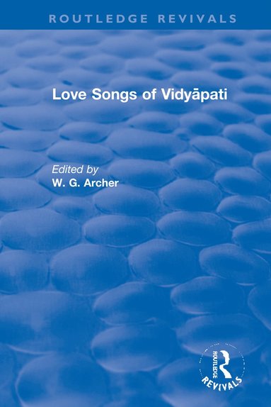 bokomslag Love Songs of Vidypati