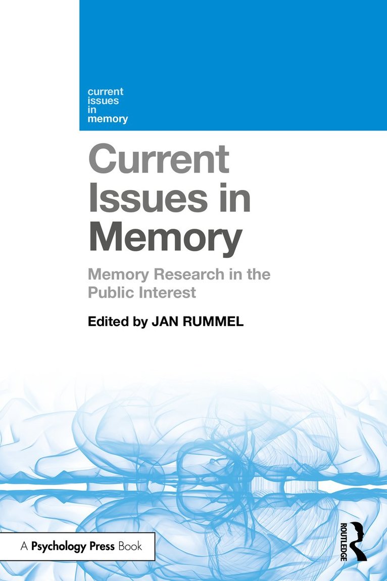 Jan Rummel - Current Issues in Memory, Häftad
