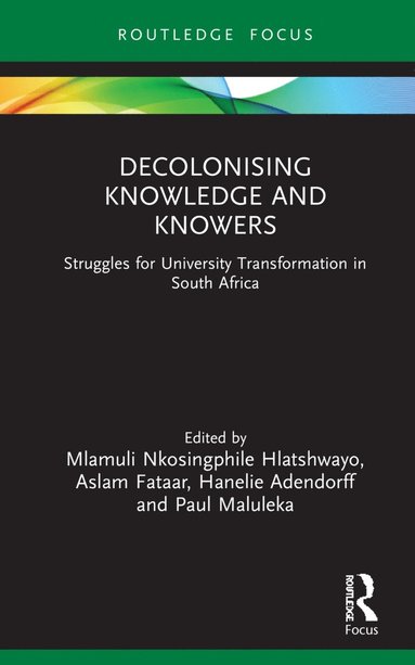 bokomslag Decolonising Knowledge and Knowers