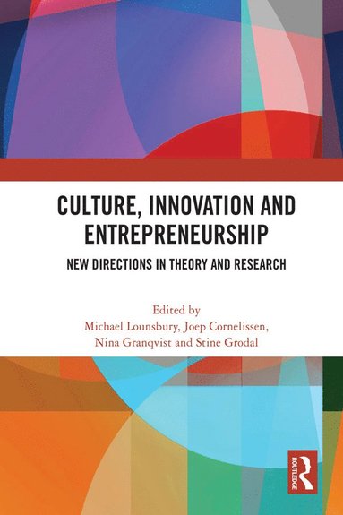 bokomslag Culture, Innovation and Entrepreneurship