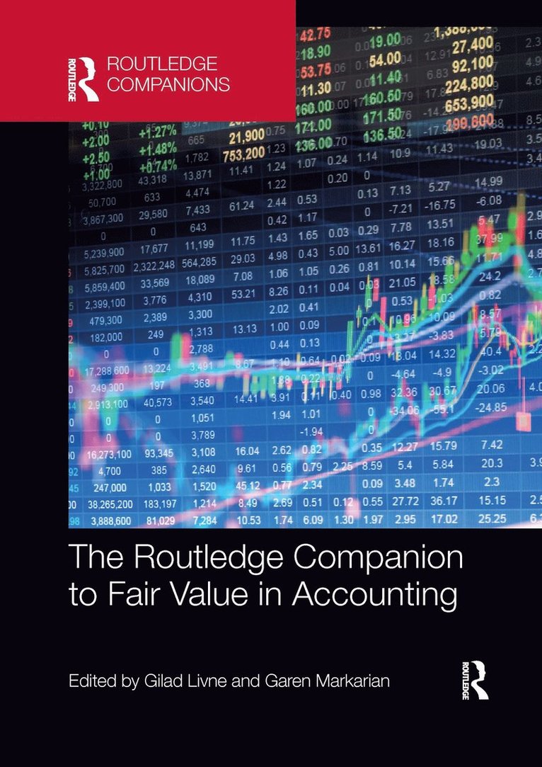 Gilad Livne, Garen Markarian - Routledge Companion to Fair Value in Accounting, Häftad