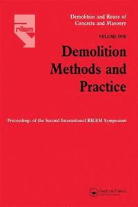 bokomslag Demolition Methods and Practice V1