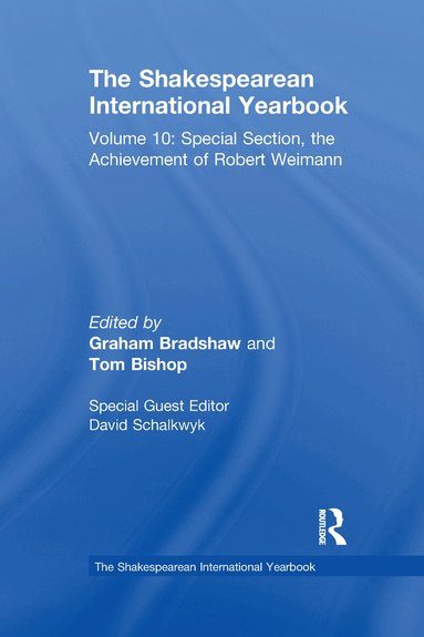 David Schalkwyk - Shakespearean International Yearbook, Häftad