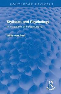 bokomslag Stylistics and Psychology