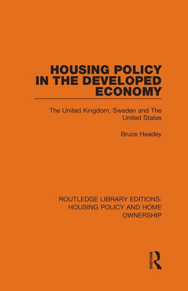 bokomslag Housing Policy in the Developed Economy