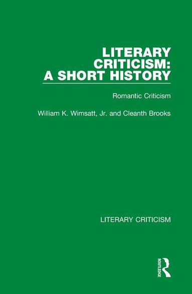 bokomslag Literary Criticism: A Short History