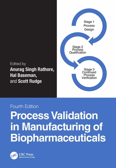 Anurag Singh Rathore, Hal Baseman, Scott Rudge - Process Validation in Manufacturing of Biopharmaceuticals, Inbunden