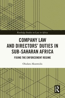 bokomslag Company Law and Directors' Duties in Sub-Saharan Africa