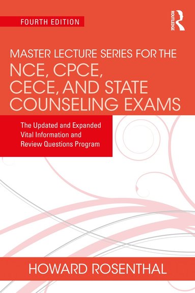 Unknown Author, Howard Rosenthal - Master Lecture Series for the NCE, CPCE, CECE, and State Counseling Exams, Häftad