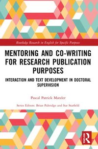 bokomslag Mentoring and Co-Writing for Research Publication Purposes