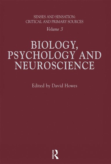 David Howes - Senses and Sensation: Vol 3, Häftad