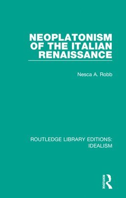 Neoplatonism of the Italian Renaissance 1