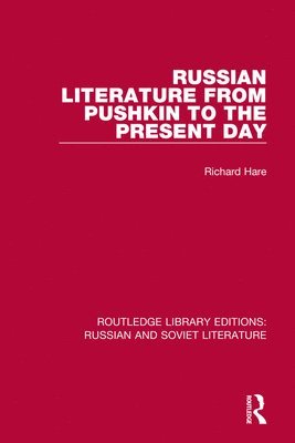 Russian Literature from Pushkin to the Present Day 1