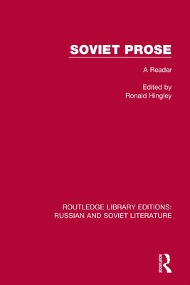 Ronald Hingley - Soviet Prose, Häftad