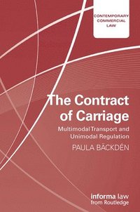 bokomslag The Contract of Carriage