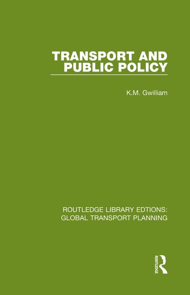 bokomslag Transport and Public Policy