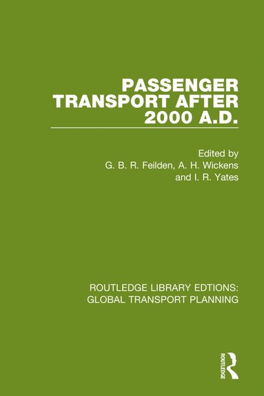 bokomslag Passenger Transport After 2000 A.D.