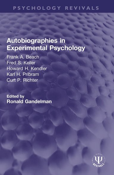 bokomslag Autobiographies in Experimental Psychology