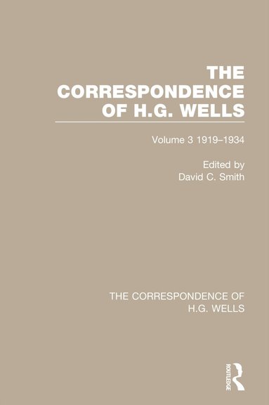 David C. Smith - Correspondence of H.G. Wells, Häftad