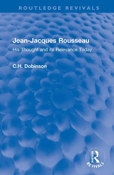 bokomslag Jean-Jacques Rousseau