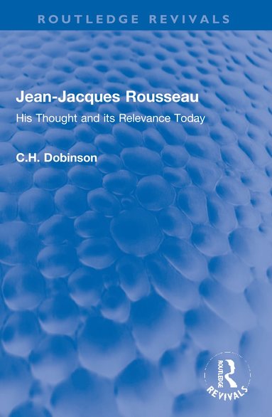 bokomslag Jean-Jacques Rousseau