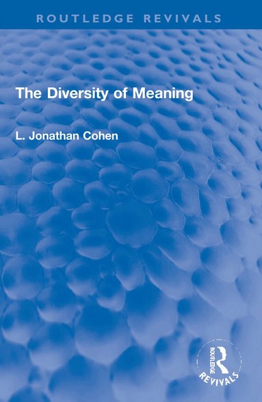 L. Jonathan Cohen - Diversity of Meaning, Häftad