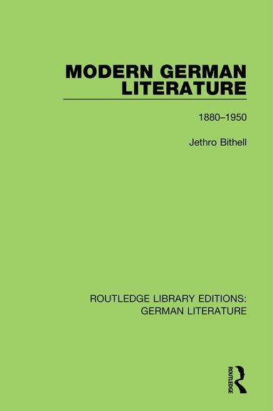 bokomslag Modern German Literature