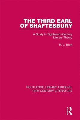 R.L. Brett, R. L. Brett - Third Earl of Shaftesbury, Inbunden
