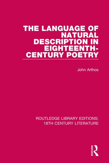 bokomslag Language of Natural Description in Eighteenth-Century Poetry