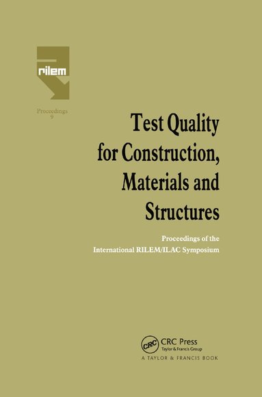 bokomslag Test Quality for Construction, Materials and Structures