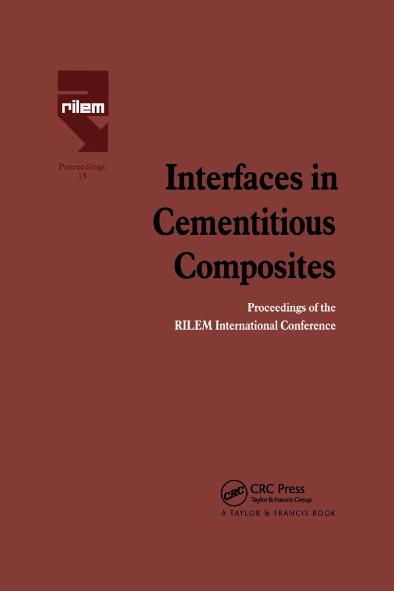 J.C. Maso, J. C. Maso - Interfaces in Cementitious Composites, Häftad