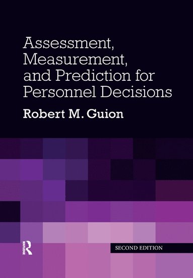 bokomslag Assessment, Measurement, and Prediction for Personnel Decisions