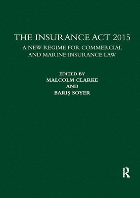 bokomslag The Insurance Act 2015