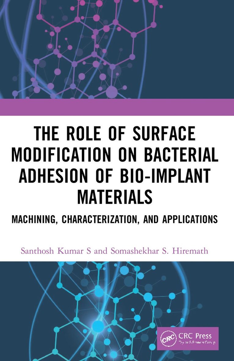 Santhosh Kumar S, Somashekhar S. Hiremath, Santhosh (Indian Institute of Technology Medras) Kumar S, Santhosh Kumar S. - Role of Surface Modification on Bacterial Adhesion of Bio-implant Materials, Inbunden