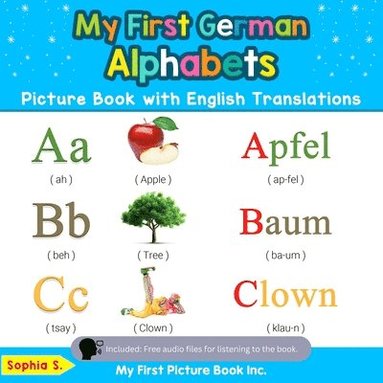 bokomslag My First German Alphabets Picture Book with English Translations