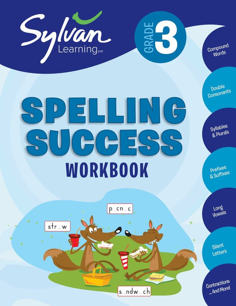 Sylvan Learning - 3rd Grade Spelling Success Workbook, Häftad
