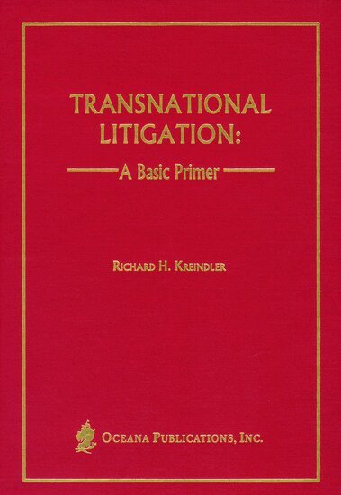 Richard Kreindler - Transnational Litigation, Inbunden