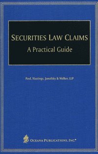 bokomslag Securities Law Claims
