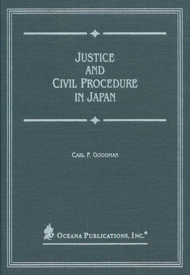 bokomslag Justice and Civil Procedure in Japan