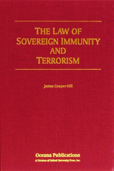 bokomslag Law of Sovereign Immunity and Terrorism
