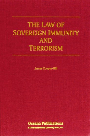 bokomslag The Law of Sovereign Immunity and Terrorism