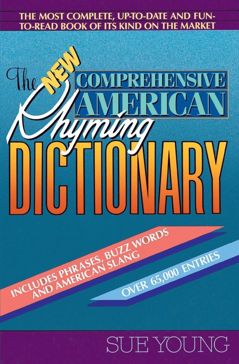 The New Comprehensive American Rhyming Dictionary 1