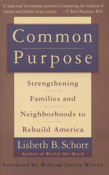 Lisbeth Schorr - Common Purpose, Häftad