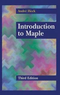 bokomslag Introduction to Maple