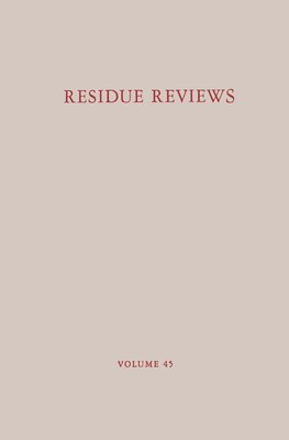 Francis A. Gunther, Jane Davies Gunther, Francis a. Gunther, Francis a Gunther - Residue Reviews, Häftad