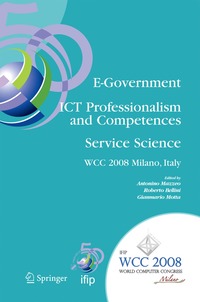 bokomslag E-Government ICT Professionalism and Competences Service Science