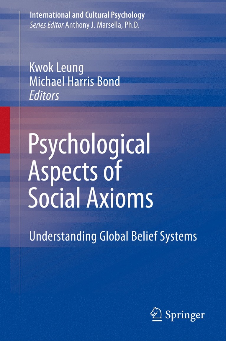 Kwok Leung, Michael Harris Bond - Psychological Aspects of Social Axioms, Inbunden
