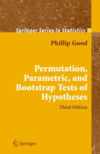 bokomslag Permutation, Parametric, and Bootstrap Tests of Hypotheses