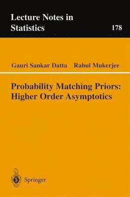 Probability Matching Priors: Higher Order Asymptotics 1