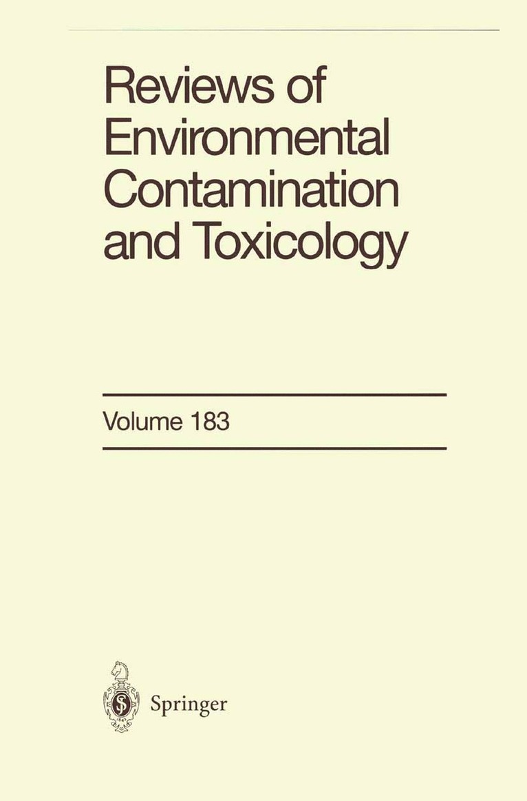 George W. Ware - Reviews of Environmental Contamination and Toxicology, Inbunden